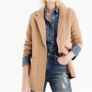 J crew open front sweater blazer